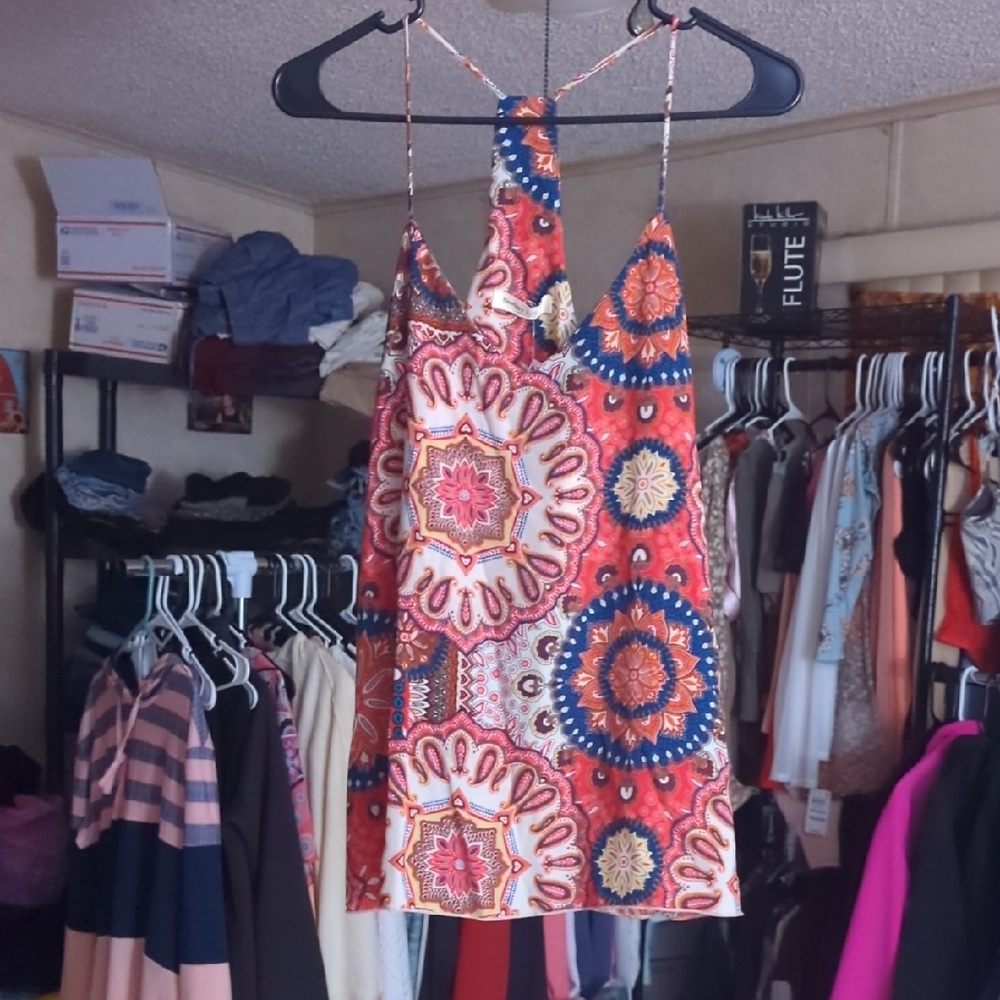 Newbury Kustom Red and Blue Patterned Camisole